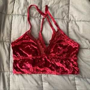 Aerie velour bralette